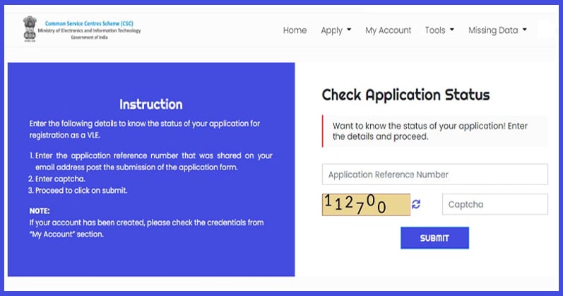 Application status CSC