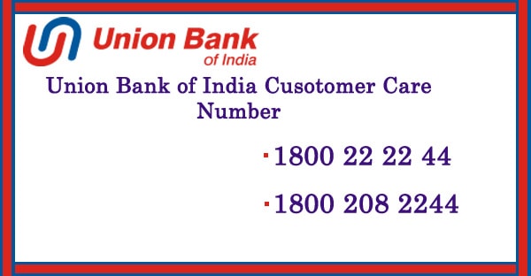 Union Bank of India Customer Care Number