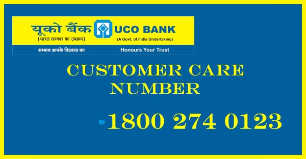 UCO Bank Customer Care Number