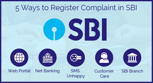 5 ways to complain in sbi