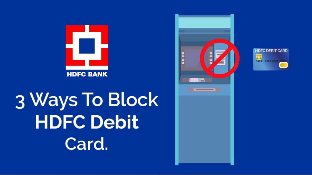 how to block hdfc bank debit card