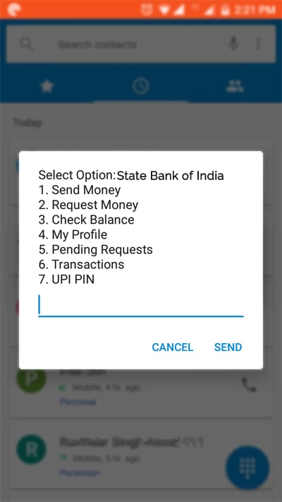 PMJDY Balance Check with UPI