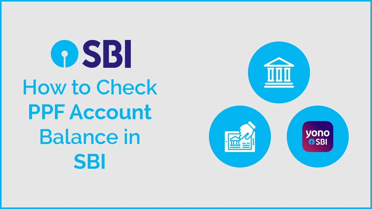 how to check ppf account balance sbi