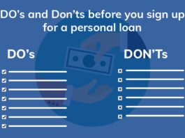 Personal loan do and donts
