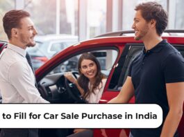 Form to Fill for Car Sale Purchase in India