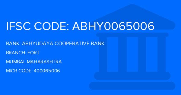 Abhyudaya Cooperative Bank Fort Branch IFSC Code