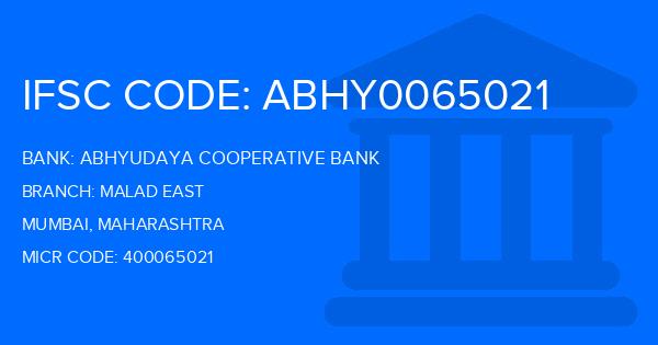 Abhyudaya Cooperative Bank Malad East Branch IFSC Code