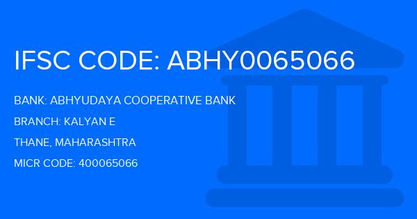 Abhyudaya Cooperative Bank Kalyan E Branch IFSC Code