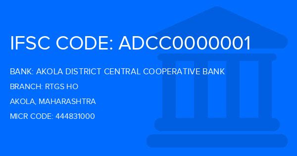 Akola District Central Cooperative Bank Rtgs Ho Branch IFSC Code