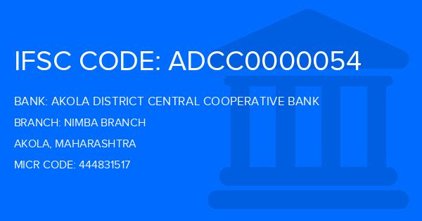 Akola District Central Cooperative Bank Nimba Branch