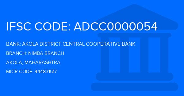 Akola District Central Cooperative Bank Nimba Branch