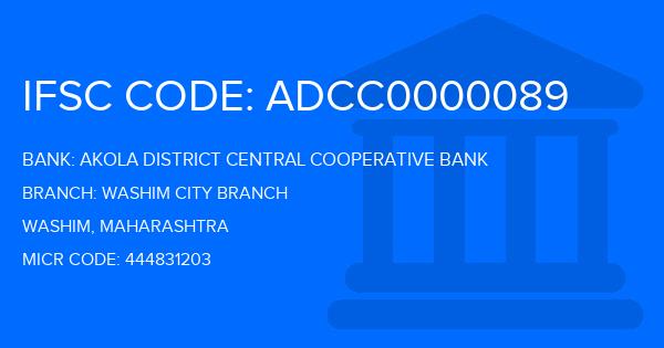 Akola District Central Cooperative Bank Washim City Branch