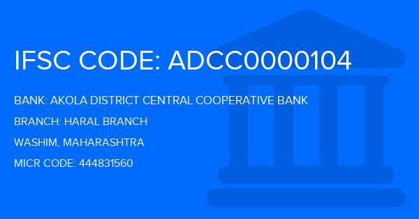 Akola District Central Cooperative Bank Haral Branch