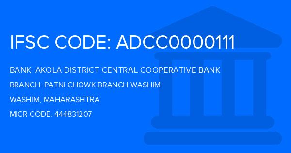 Akola District Central Cooperative Bank Patni Chowk Branch Washim Branch IFSC Code