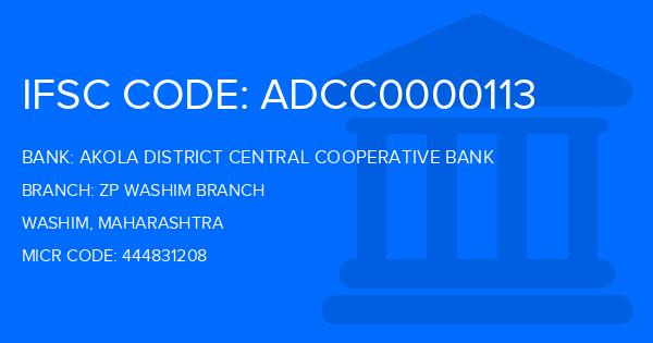 Akola District Central Cooperative Bank Zp Washim Branch