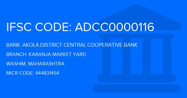 Akola District Central Cooperative Bank Karanja Market Yard Branch IFSC Code