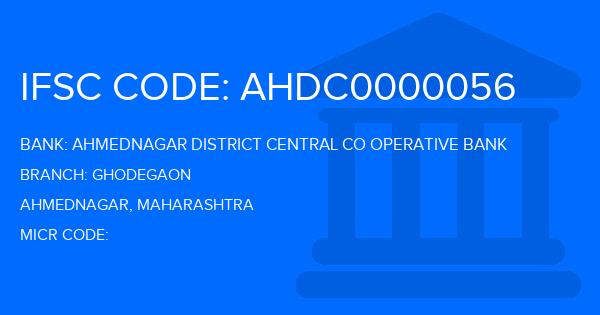 Ahmednagar District Central Co Operative Bank Ghodegaon Branch IFSC Code