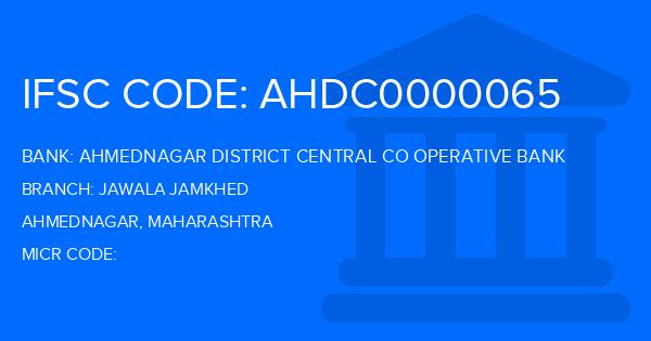 Ahmednagar District Central Co Operative Bank Jawala Jamkhed Branch IFSC Code
