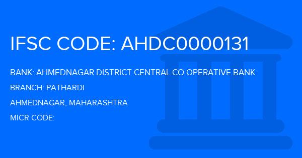 Ahmednagar District Central Co Operative Bank Pathardi Branch IFSC Code