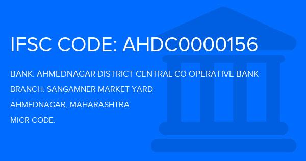 Ahmednagar District Central Co Operative Bank Sangamner Market Yard Branch IFSC Code