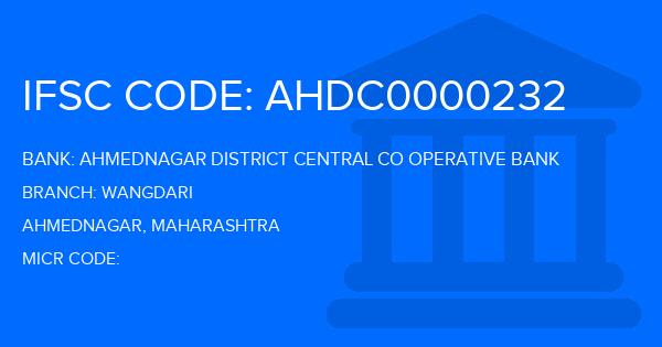 Ahmednagar District Central Co Operative Bank Wangdari Branch IFSC Code