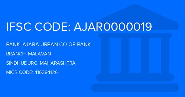 Ajara Urban Co Op Bank Malavan Branch IFSC Code
