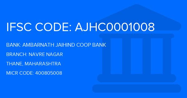 Ambarnath Jaihind Coop Bank Navre Nagar Branch IFSC Code