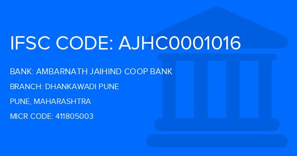 Ambarnath Jaihind Coop Bank Dhankawadi Pune Branch IFSC Code