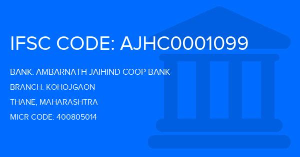 Ambarnath Jaihind Coop Bank Kohojgaon Branch IFSC Code