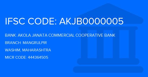Akola Janata Commercial Cooperative Bank Mangrulpir Branch IFSC Code