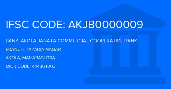 Akola Janata Commercial Cooperative Bank Tapadia Nagar Branch IFSC Code