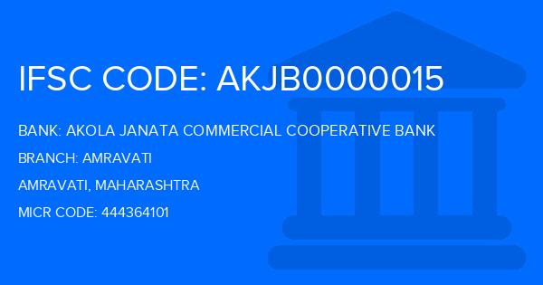 Akola Janata Commercial Cooperative Bank Amravati Branch IFSC Code