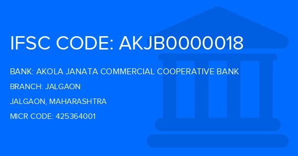 Akola Janata Commercial Cooperative Bank Jalgaon Branch IFSC Code