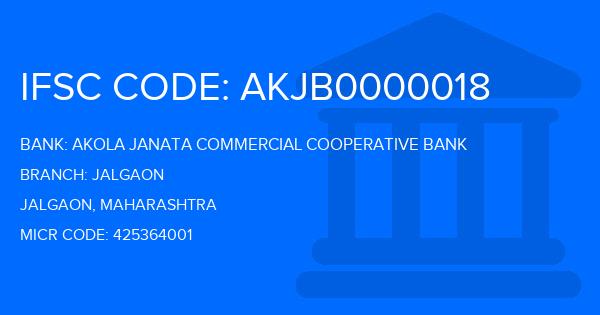 Akola Janata Commercial Cooperative Bank Jalgaon Branch IFSC Code