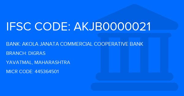 Akola Janata Commercial Cooperative Bank Digras Branch IFSC Code