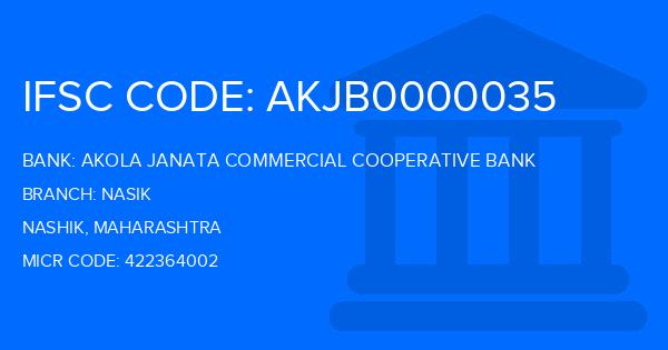 Akola Janata Commercial Cooperative Bank Nasik Branch IFSC Code