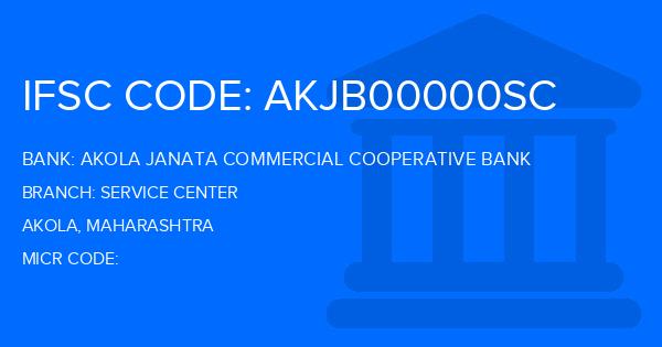Akola Janata Commercial Cooperative Bank Service Center Branch IFSC Code