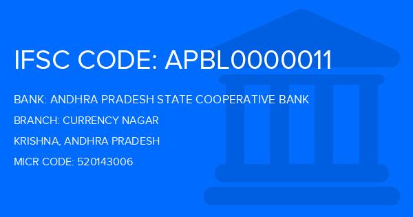Andhra Pradesh State Cooperative Bank Currency Nagar Branch IFSC Code
