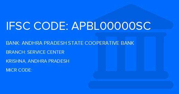 Andhra Pradesh State Cooperative Bank Service Center Branch IFSC Code
