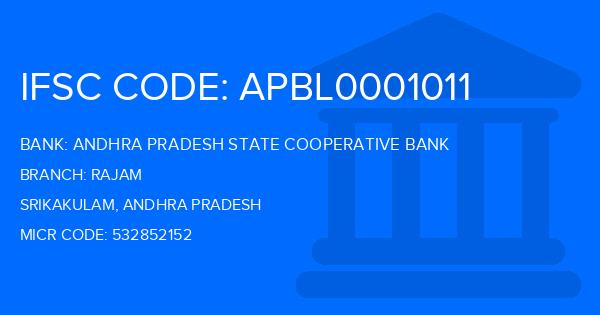 Andhra Pradesh State Cooperative Bank Rajam Branch IFSC Code