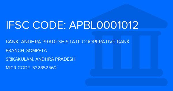 Andhra Pradesh State Cooperative Bank Sompeta Branch IFSC Code
