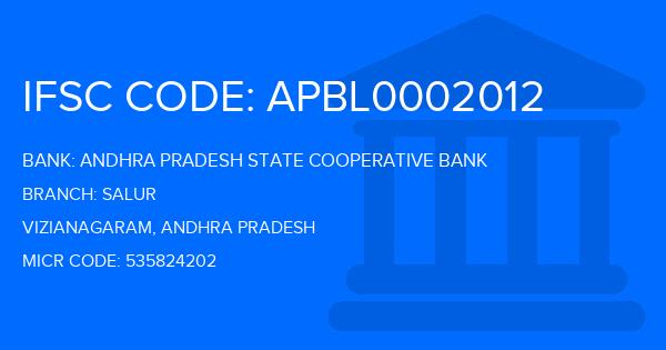 Andhra Pradesh State Cooperative Bank Salur Branch IFSC Code