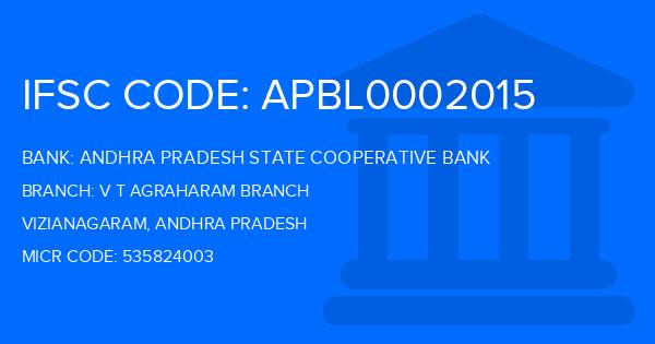 Andhra Pradesh State Cooperative Bank V T Agraharam Branch