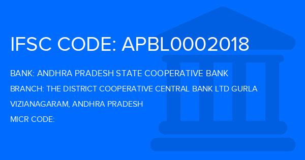 Andhra Pradesh State Cooperative Bank The District Cooperative Central Bank Ltd Gurla Branch IFSC Code