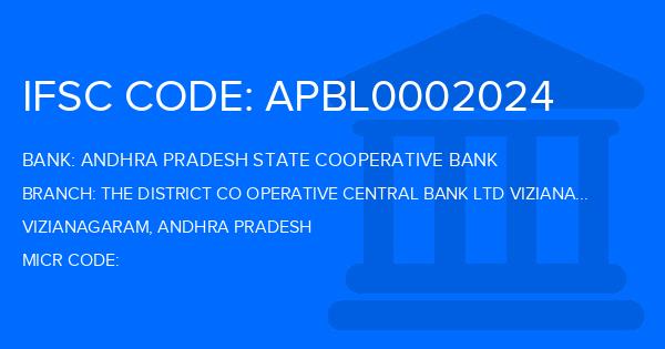 Andhra Pradesh State Cooperative Bank The District Co Operative Central Bank Ltd Vizianagaram Dattirajeru Branch IFSC Code