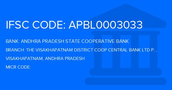 Andhra Pradesh State Cooperative Bank The Visakhapatnam District Coop Central Bank Ltd Padmanabham Branch IFSC Code