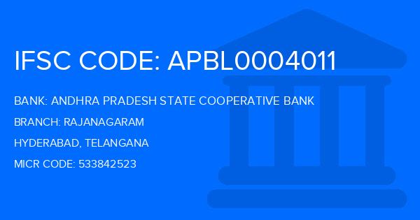 Andhra Pradesh State Cooperative Bank Rajanagaram Branch IFSC Code