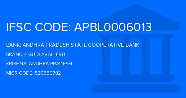 Andhra Pradesh State Cooperative Bank Gudlavalleru Branch IFSC Code