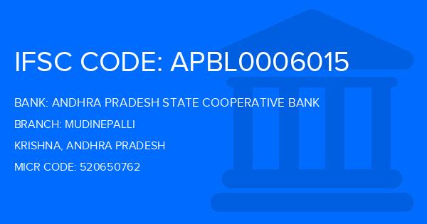 Andhra Pradesh State Cooperative Bank Mudinepalli Branch IFSC Code