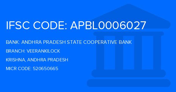 Andhra Pradesh State Cooperative Bank Veerankilock Branch IFSC Code